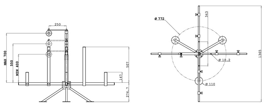 Evotube afrolhaspel maten