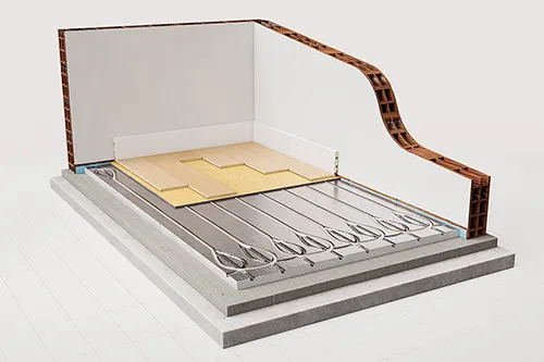 Evotube vloerverwarming droog systeem EvoDry
