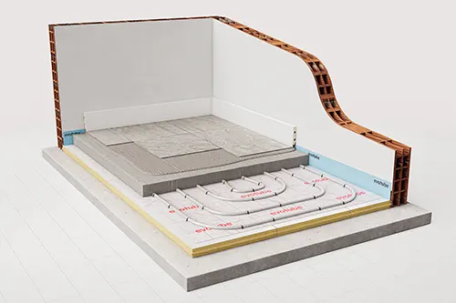 Evotube vloerverwarming tackersysteem